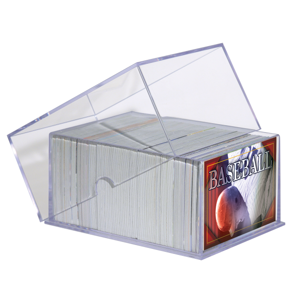 2-Piece Clear 250 Card Storage Box Sale