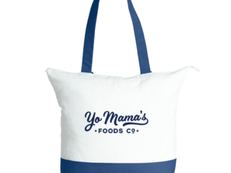 Yo Mama s Large Zip Cotton Tote Bag on Sale