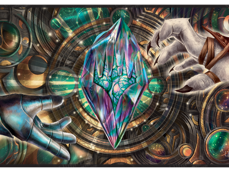 Dominaria United Stylized Planeswalker Symbol Stitched Standard Gaming Playmat for Magic: The Gathering Fashion