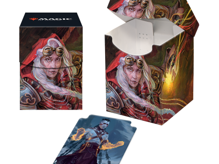 Dominaria United Jaya, Fiery Negotiator 100+ Deck Box for Magic: The Gathering Online now