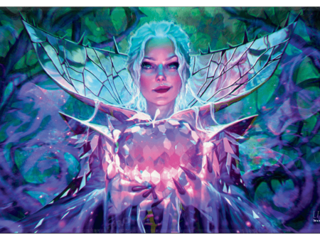 Wilds of Eldraine Crystal Apple AR Enhanced Holofoil Standard Gaming Playmat for Magic: The Gathering Hot on Sale