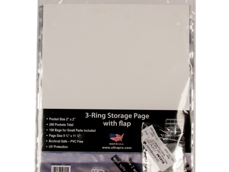 3-Hole Storage Pages (10ct) with Flaps Hot on Sale