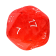 Jumbo Red and White D20 Novelty Dice Plush for Dungeons & Dragons Online Sale