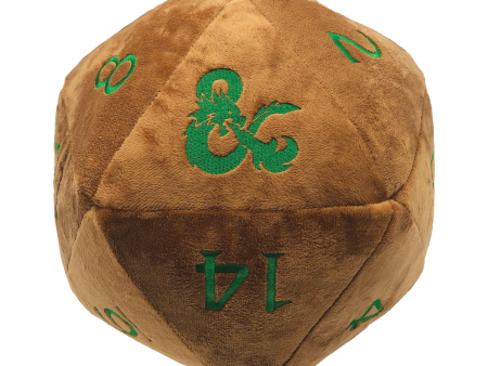 Jumbo Feywild Copper and Green D20 Novelty Dice Plush for Dungeons & Dragons For Cheap