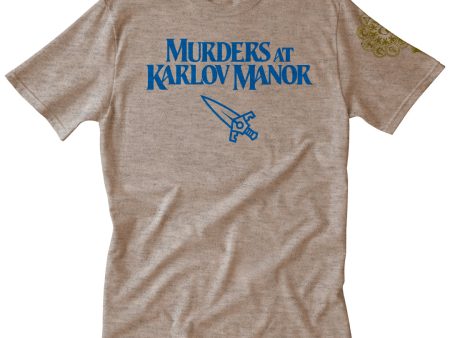 Murders at Karlov Manor Printed Graphic Tee - MKM Set Logo - Men’s T-Shirt Magic: The Gathering For Cheap