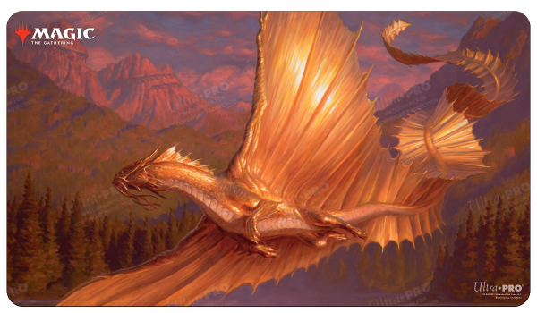 Adventures in the Forgotten Realms Adult Gold Dragon Standard Gaming Playmat for Magic: The Gathering Online Sale