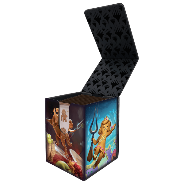 Wilds of Eldraine Food Fight Alcove Flip Deck Box for Magic: The Gathering Online now