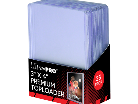 3  x 4   Ultra Clear Premium Toploaders (25ct) Online Sale