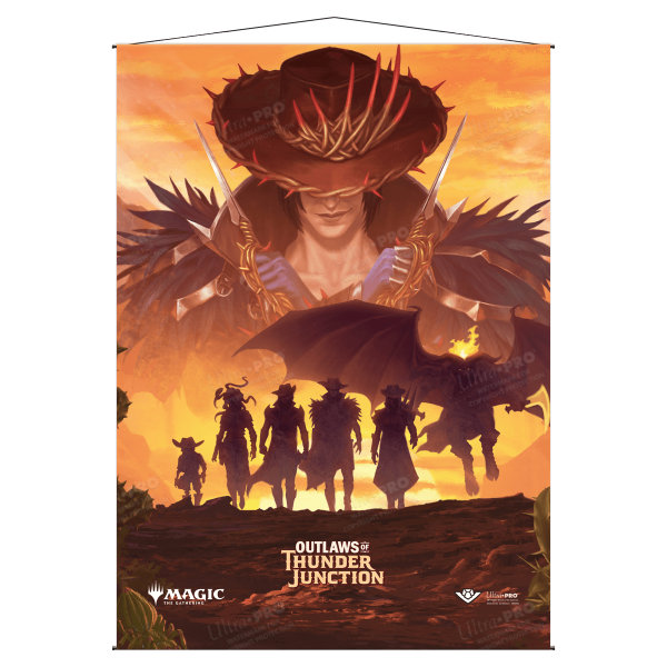 Outlaws of Thunder Junction Gang Silhouette Wall Scroll for Magic: The Gathering For Sale