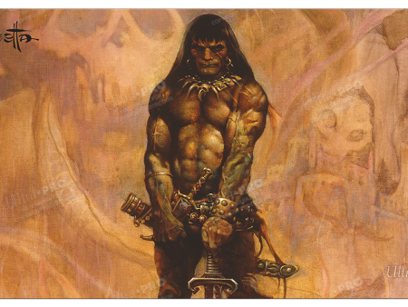 Barbarian Standard Gaming Playmat Mousepad by Frank Frazetta Online Hot Sale