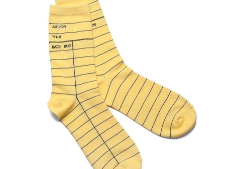 Library Card Socks Online Hot Sale