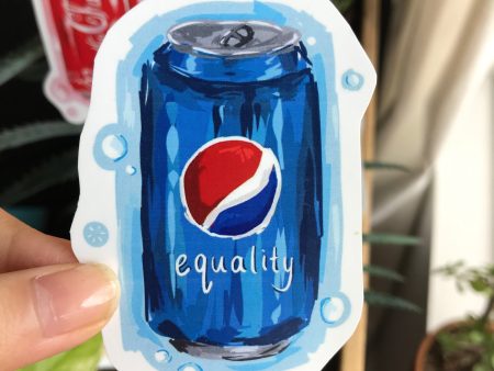 Equality  soda can sticker Online Sale