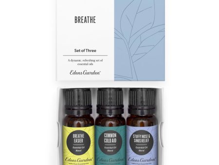 Breathe Essential Oil 3 Set For Sale