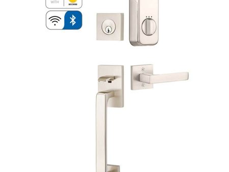 Emtek EMP4820BRLLH EMPowered Upgrade, Sgl Cyl, Baden Tub Ent, Breslin Lever, LH, US10B Fashion